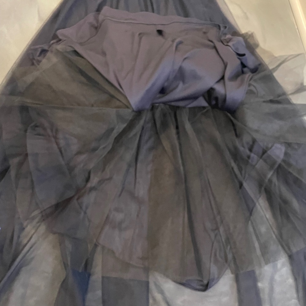 Blondie Nites Stacy Sklar Floral Embroidered Halter Prom Dress Gown Size 5 Navy - Picture 5 of 8